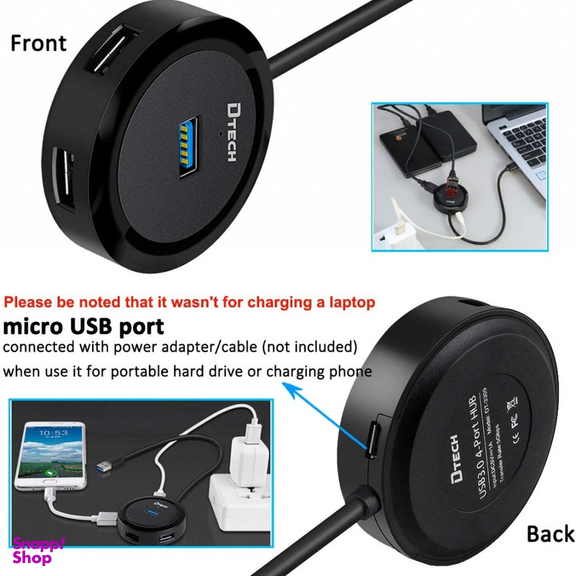 هاب USB3 چهارپورت دیتک مدل DT-3309