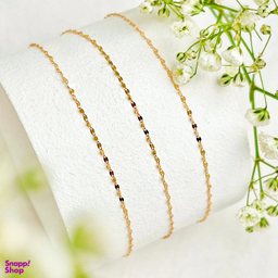 دستبند طلا 18 عیار زنانه دیانا مدل پولکی سوپرلایت