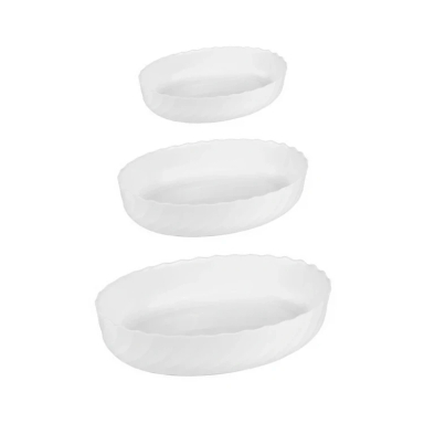 ظرف پخت گلدن اوپال مدل کنگره مجموعه 3 عددی