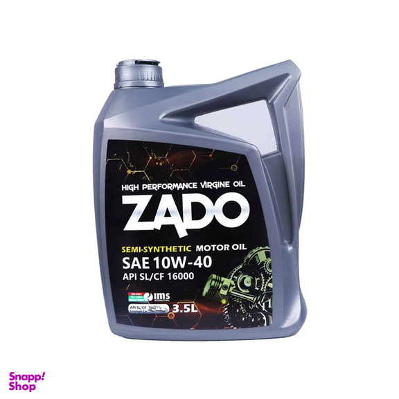 روغن موتور خودرو زادو مدل SAE 10W40-16000-SL حجم 3.5 لیتر