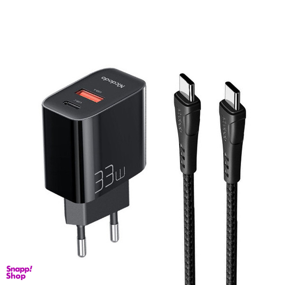شارژر دیواری 33 وات مک دودو مدل CH-0922 به همراه کابل تبدیل USB-C