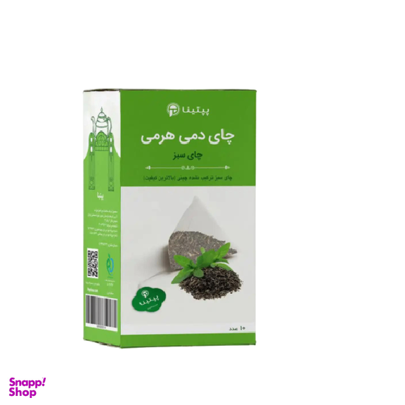 چای سبز دمی هرمی پپتینا بسته ۱۰ عددی
