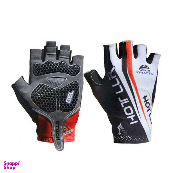 دستکش دوچرخه سواری هاتلر رنگ سفید