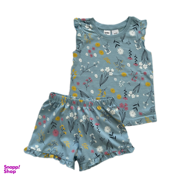 ست تیشرت و شلوارک راحتی دخترانه کد 0111002