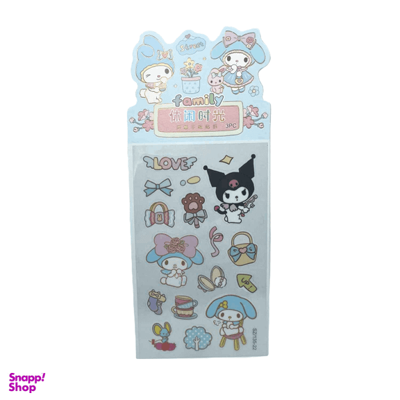 استیکر 3 برگی طرح کرومی کد 21-135