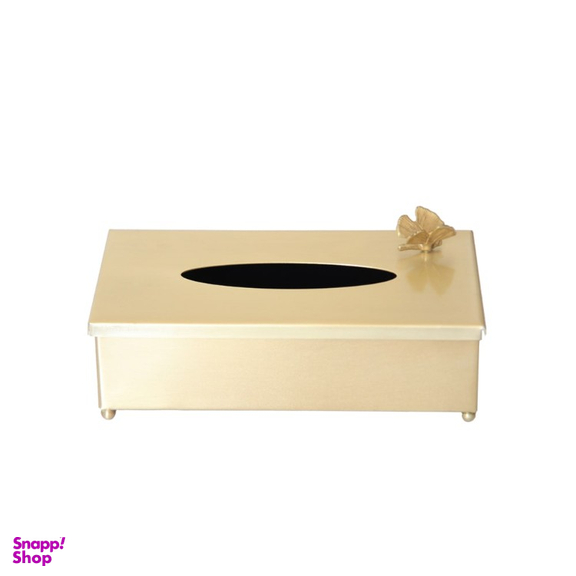جا دستمال کاغذی سالینو مدل پروانه برنجی کد B-413