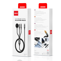 کابل تبدیل USB-C به Lightning / USB-C / Wireless هیسکا مدل LX-31 طول 1.2 متر
