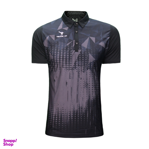 تیشرت ورزشی مردانه تکنیک پلاس 07 مدل TS-154-ME رنگ مشکی