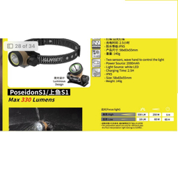 چراغ پيشانی سانری مدل Poseidon-S1