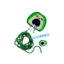 محافظ کابل و شارژر مدل سیلیکونی عروسکی طرح آووکادو مناسب برای شارژر 25 وات سامسونگ 3 پین