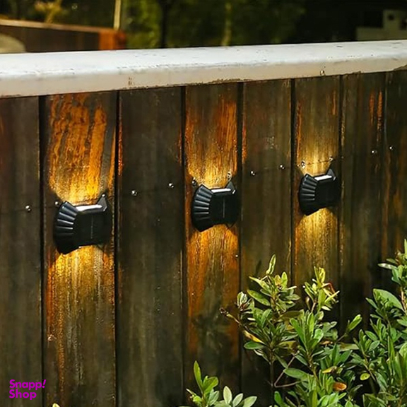 چراغ دیواری خورشیدی مدل دوطرفه پازلی بسته 6 عددی