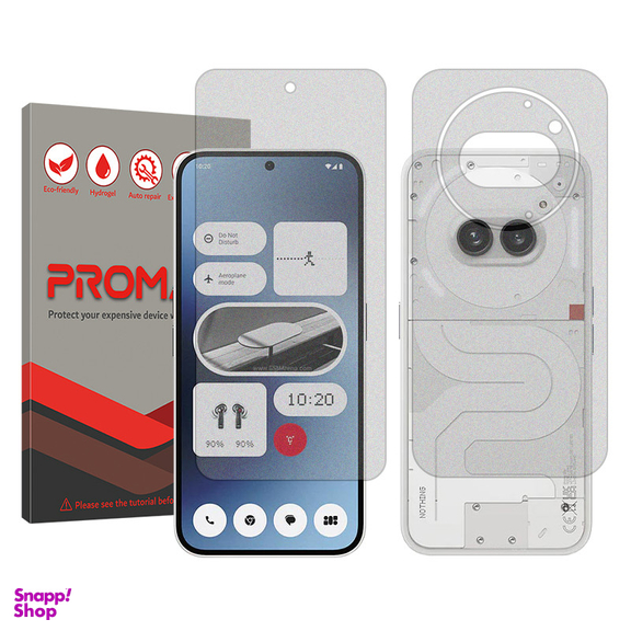 محافظ صفحه نمایش مات پرومیت مدل Resistant مناسب گوشی موبایل ناتینگ فون 2a به همراه محافظ پشت گوشی