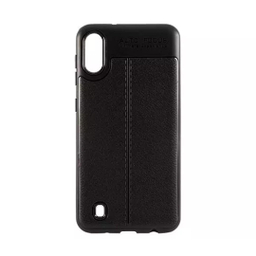 قاب موبایل ژله ای اتو فوکوس مدل Jelly Case طرح چرم مناسب Samsung Galaxy M10