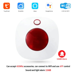 آژیر هوشمند وای‌ فای تویا مدل 100dB PST-SN11