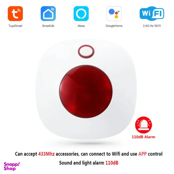 آژیر هوشمند وای‌ فای تویا مدل 100dB PST-SN11