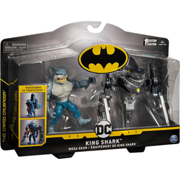 اکشن فیگور اسپین مستر مدل batman طرح king shark mega gear مجموعه 2 عددی