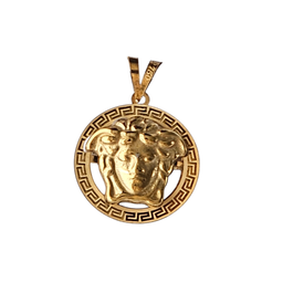 پلاک گردنبند طلا 18 عیار زنانه طرح ورساچه