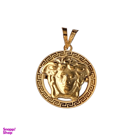 پلاک گردنبند طلا 18 عیار زنانه طرح ورساچه