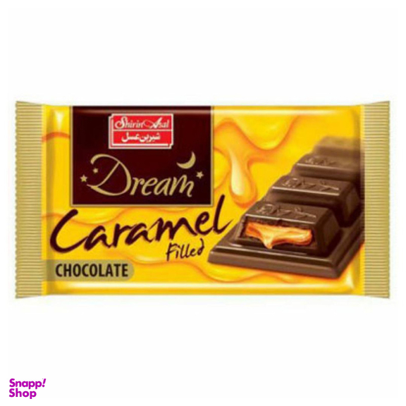 شکلات شیری با مغز کارامل دریم شیرین عسل بسته 12 عددی