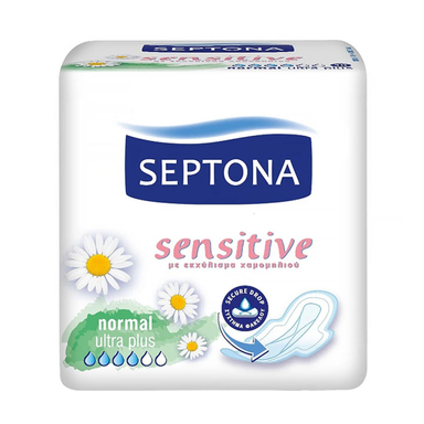 نوار بهداشتی سپتونا قطر نازک مدل Normal Sensitive بسته 10 عددی