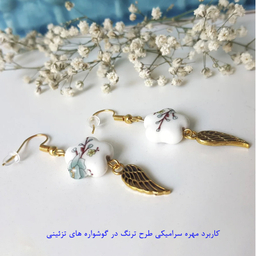 مهره گوشواره طرح گل بسته 100 عددی