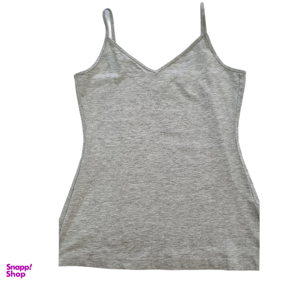 تاپ زنانه مدل تاپ بندی طرح ساده رنگ طوسی