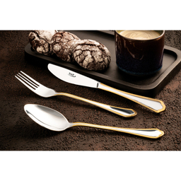 سرویس قاشق و چنگال 12 پارچه ناب استیل مدل ونیز