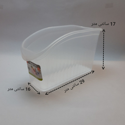 سبد نظم دهنده یخچال باران مدل شفاف کد 2