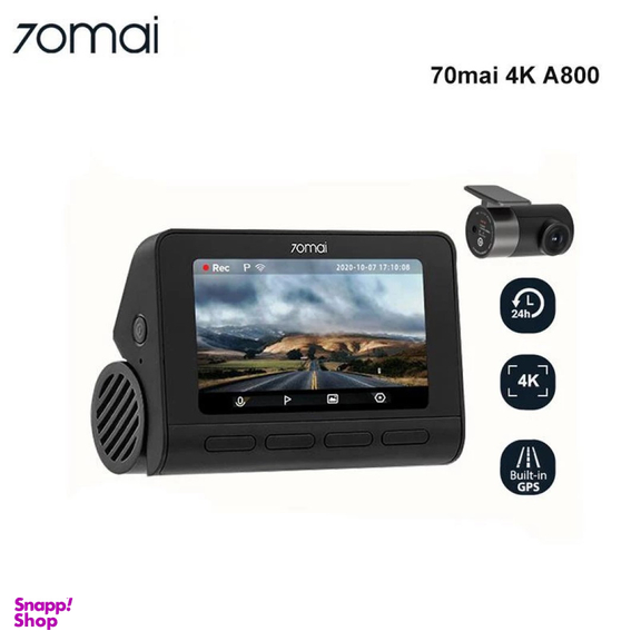 دوربین فیلم برداری خودرو سوِنتی مِی مدل 70maI Dash Cam 4K + Rear Cam Set(RC06) A800S