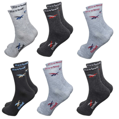 جوراب مردانه آکام مدل Reebok مجموعه 6 عددی