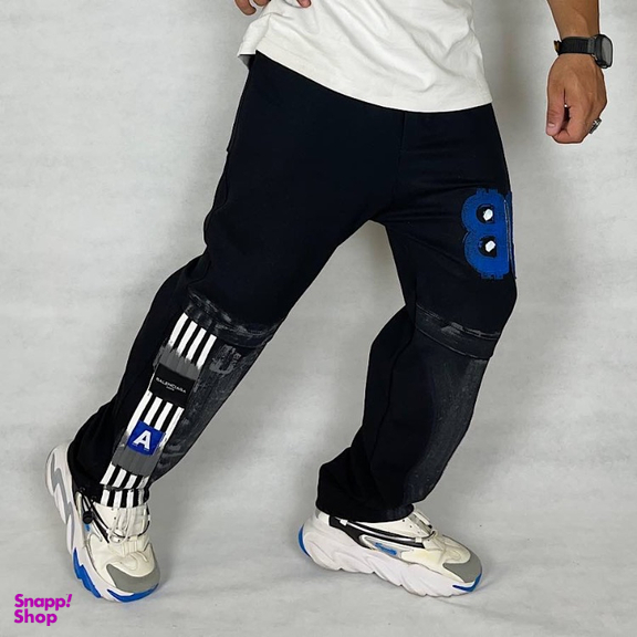 شلوار مردانه مدل بگ پیستوله جاگر طرح بالنسیاگا کد GL-BA