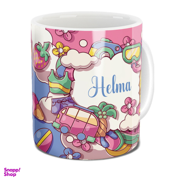 ماگ لاژید مدل اسم حلما کد Summer