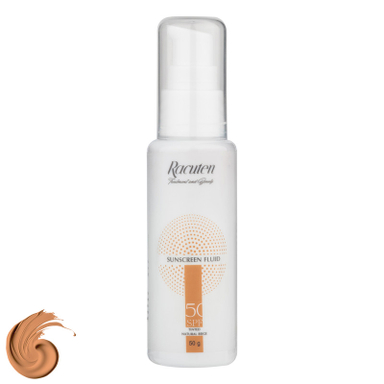 فلوئید ضد آفتاب رنگی راکوتن SPF 50 مدل 01 مناسب پوست چرب و مختلط وزن 50 گرم