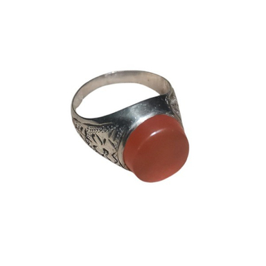 انگشتر نقره مردانه مدل عقیق یمنی کد 6