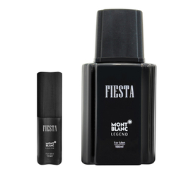 ادو پرفیوم مردانه فیستا مدل Mont Blanc Legend حجم 100 میلی لیتر به همراه عطر جیبی مردانه فیستا حجم 15 میلی لیتر