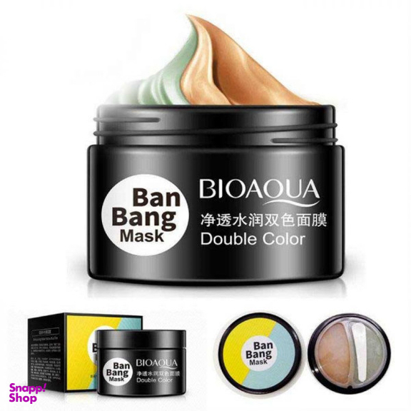 ماسک صورت بایوآکوا مدل Ban Bang Double Color حجم 100 میلی‌ لیتر