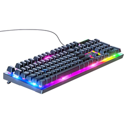ماوس و کیبورد با سیم مخصوص بازی هوکو مدل GM18 RGB