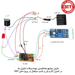 کیت آموزش الکترونیک مهندسیکا مدل ماژول حسگر سوئیچ مغناطیسی Reed-011
