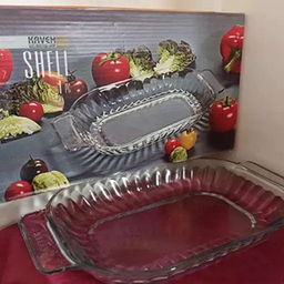 ظرف سرو بلور کاوه مدل Shell