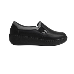 کفش طبی زنانه شهرام طب کد 3090 رنگ مشکی طوسی