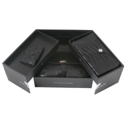 ست هدیه زنانه چرم یلسان مدل Saina کد RDS-CHN-GC-056-MSK
