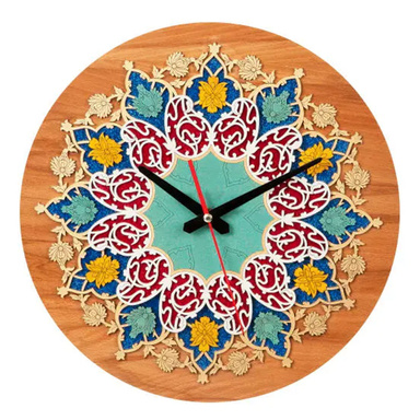 ساعت دیواری معرق کاری هُم آدیس مدل نگار کد CK 611-F