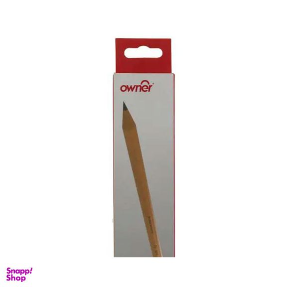 مداد اونر ذغالی بدنه سیاه مدل HB مشکی بسته 12 عددی