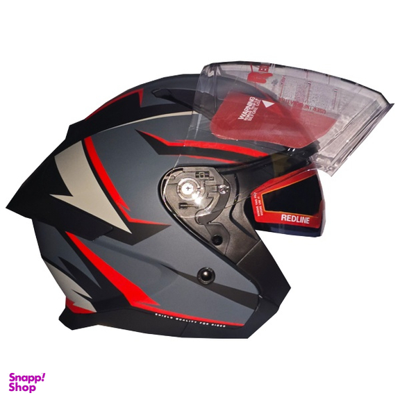 کلاه کاسکت ردلاین مدل بدون فک عینک دار کد RE_965_RD