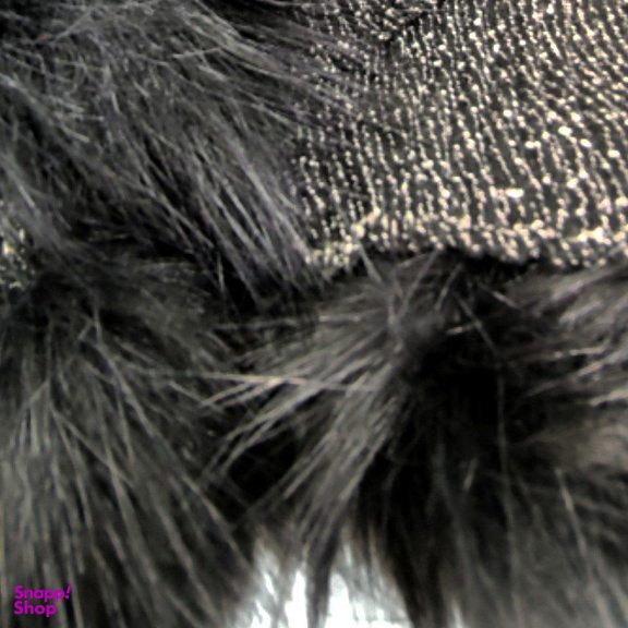 شال زنانه طرح برفکی پوم دار کد 1