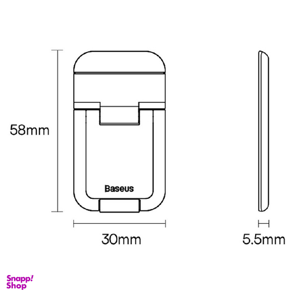 پایه نگهدارنده لپ تاپ بیسوس مدل Slim Laptop Kickstand LUZC000013 بسته 2 عددی