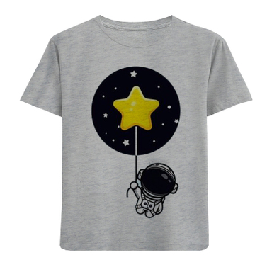 تیشرت آستین کوتاه بچگانه مدل شب و ستاره F912