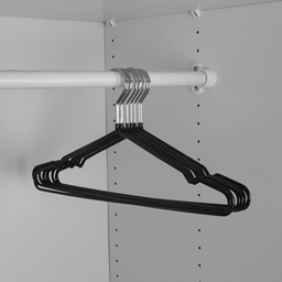 چوب لباسی دبلیو اس مدل روکشدار مجموعه 5 عددی