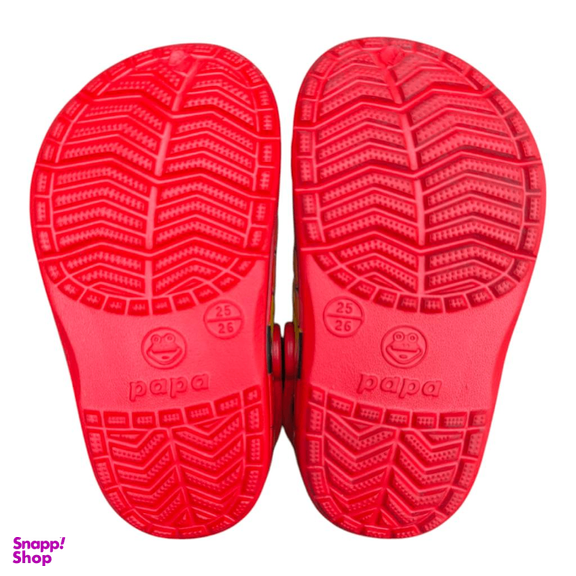 صندل پاپا کد 129110 مدل ماشین ها رنگ قرمز