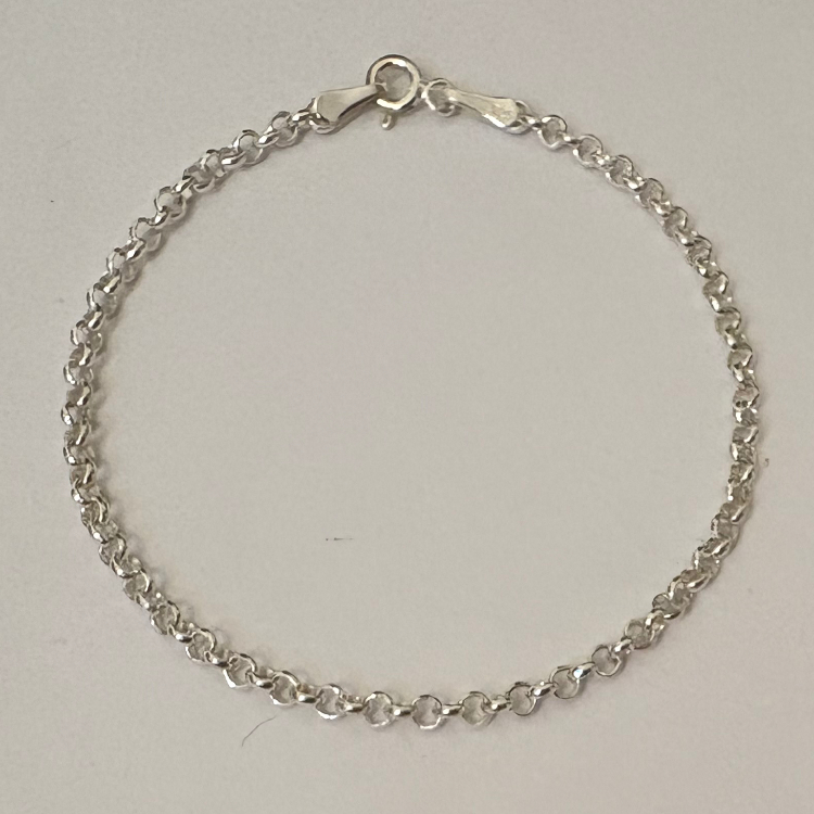 دستبند نقره مردانه گیرا طرح G097